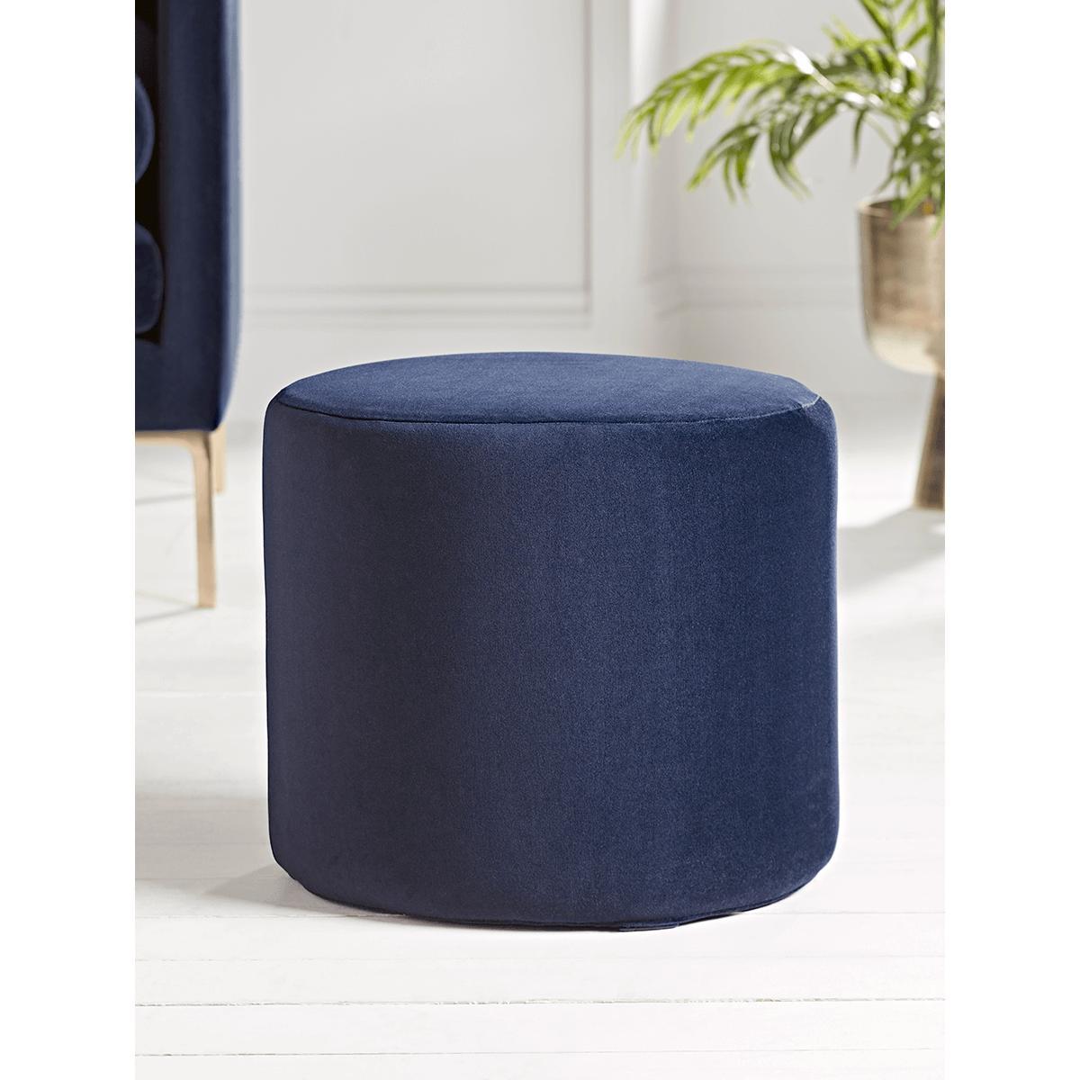 NEW Rene Pouffe - Navy