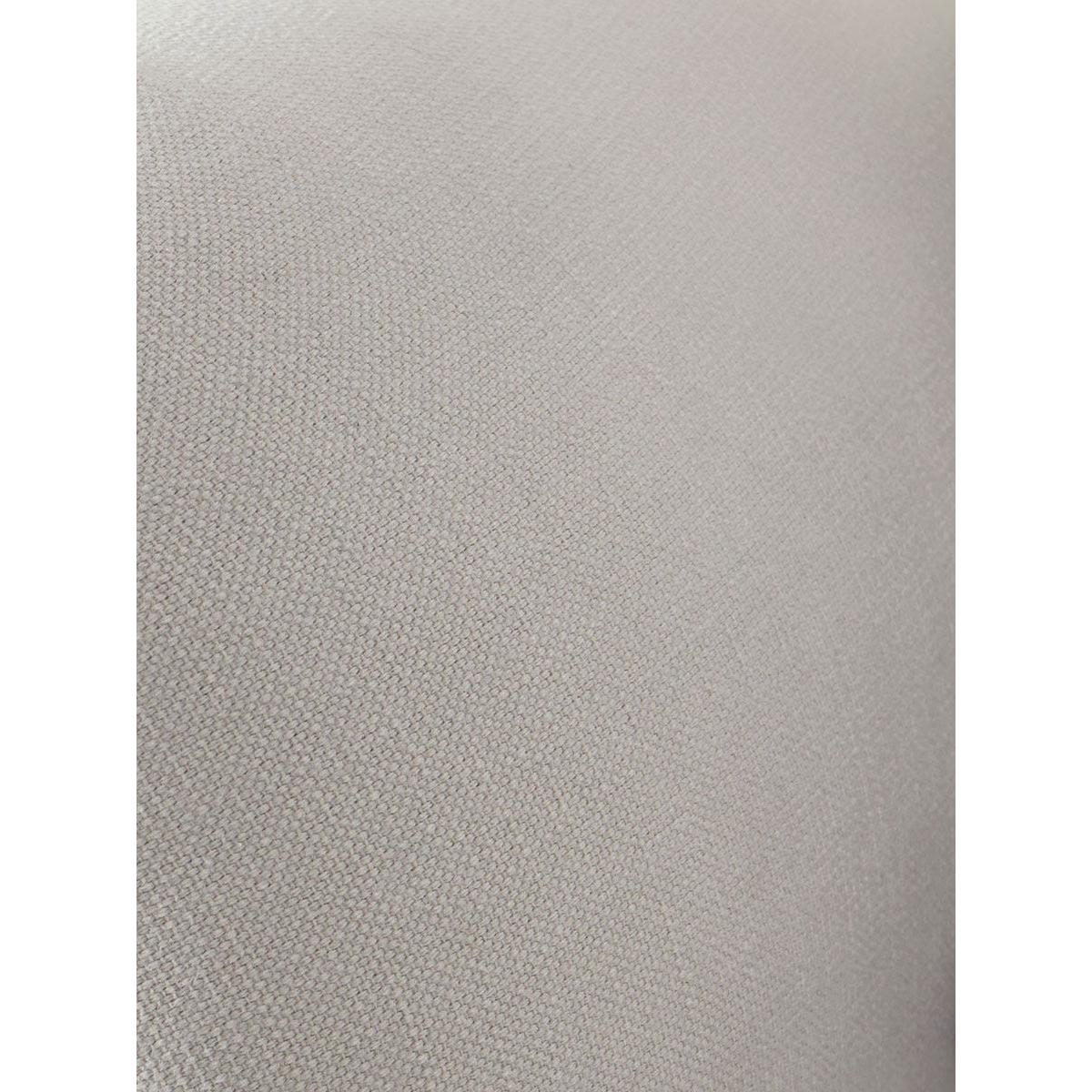 Margeaux Round Ottoman - Ash Linen Cotton Blend – image 3