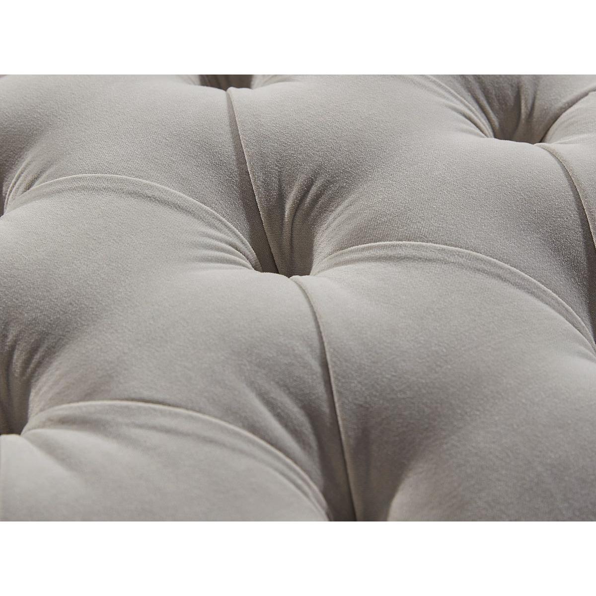Domme Ottoman – Forest Green Velvet – image 4