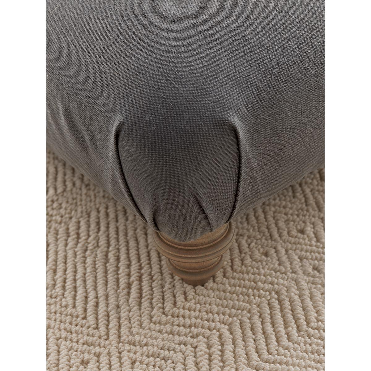 Cosy Ottoman - Ash Linen Cotton Blend – image 2