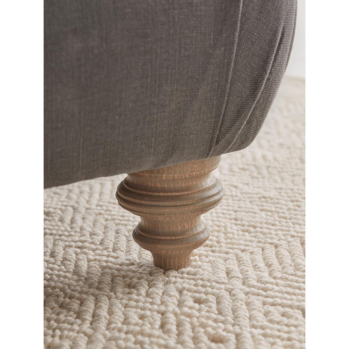 Cosy Ottoman - Ash Linen Cotton Blend – image 3