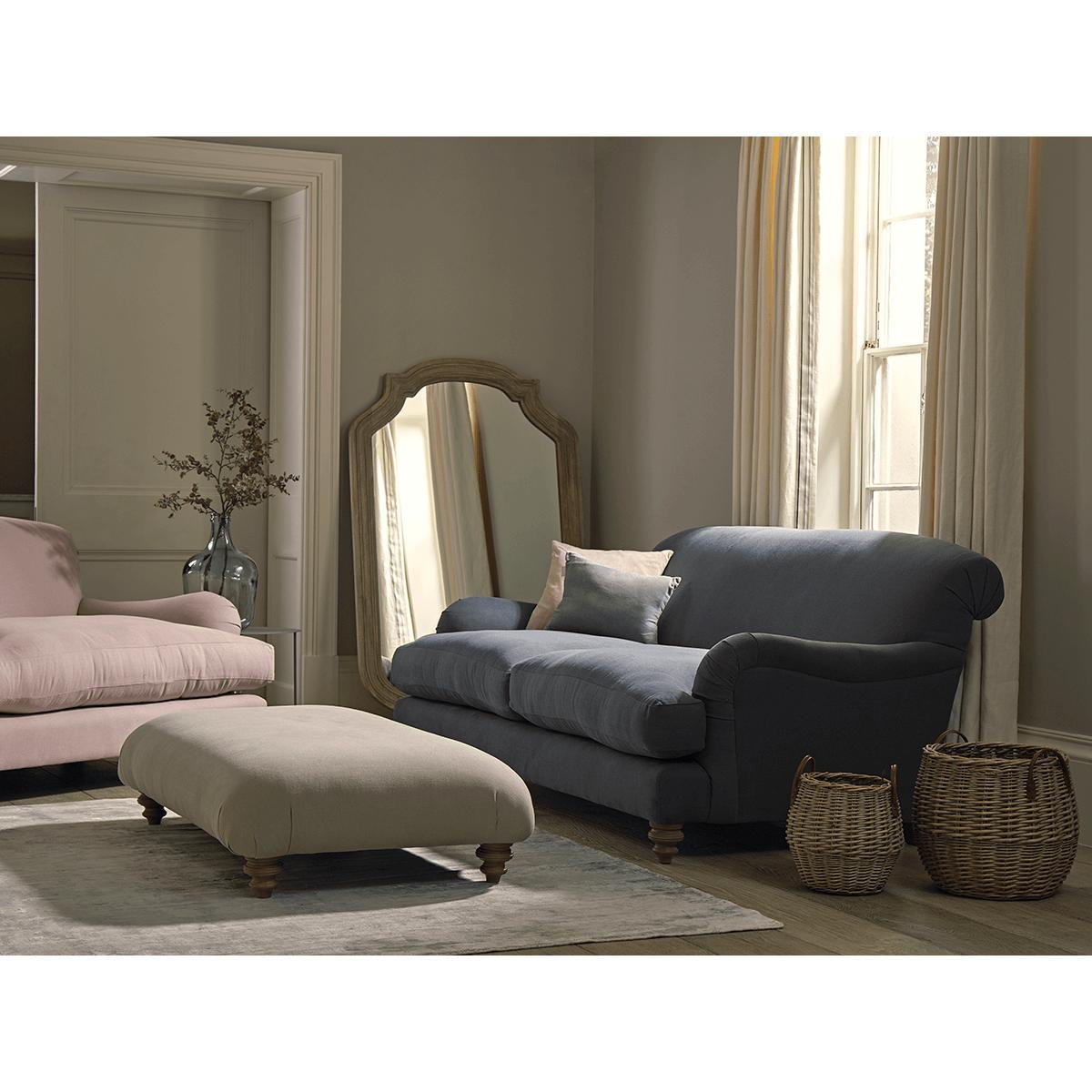 Cosy Ottoman - Ash Linen Cotton Blend – image 4
