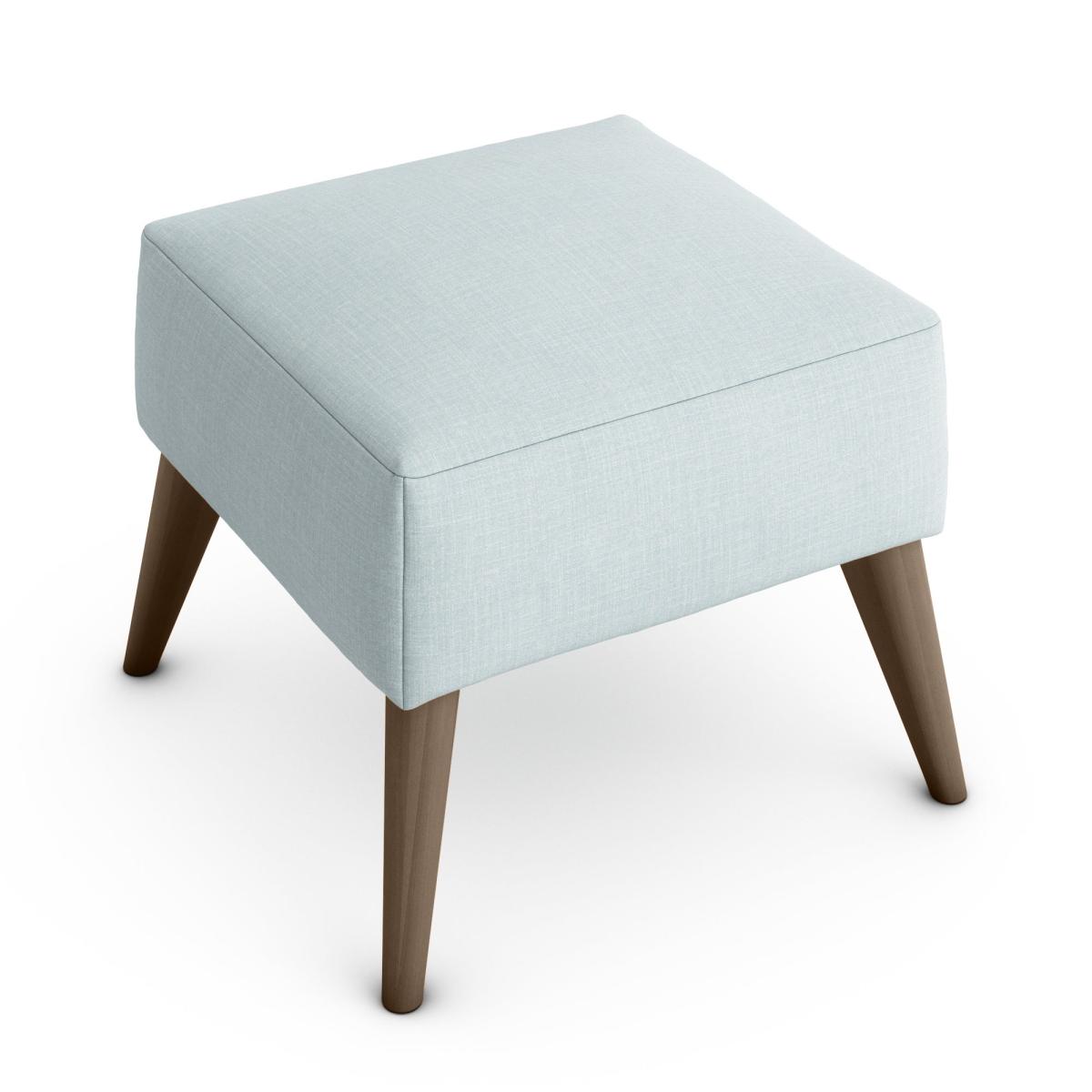 Marlow Slub Cotton Blend Footstool Slub Cotton Light Mineral – image 2