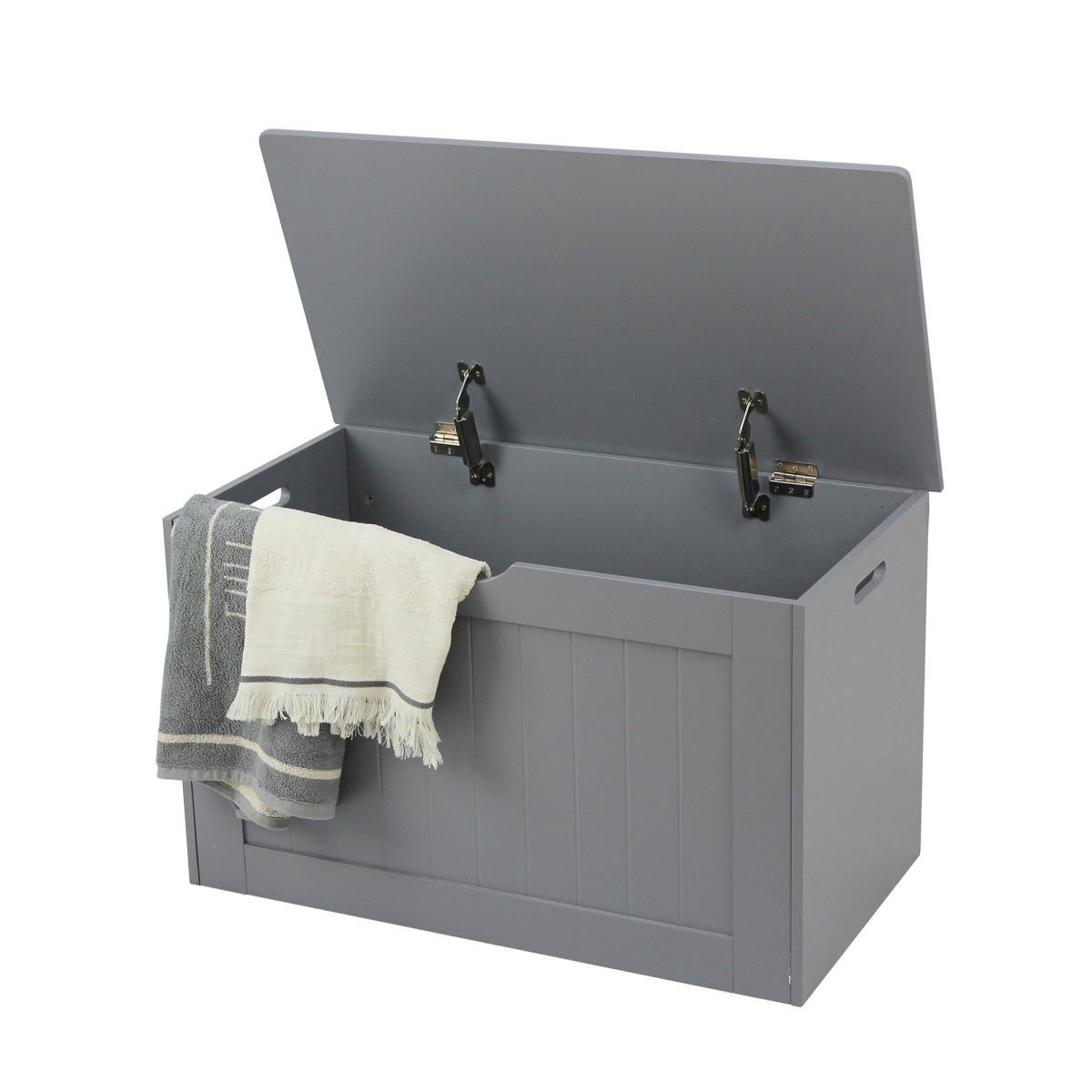 Grey Shaker Blanket Box Grey – image 3