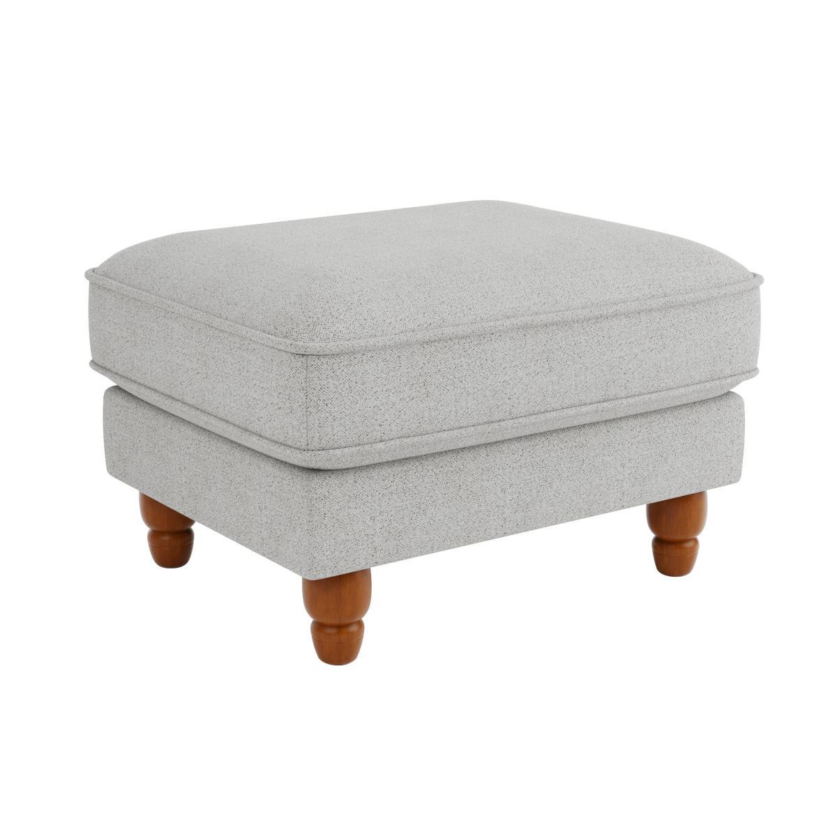 Beatrice Boucle Footstool Light Grey – image 5