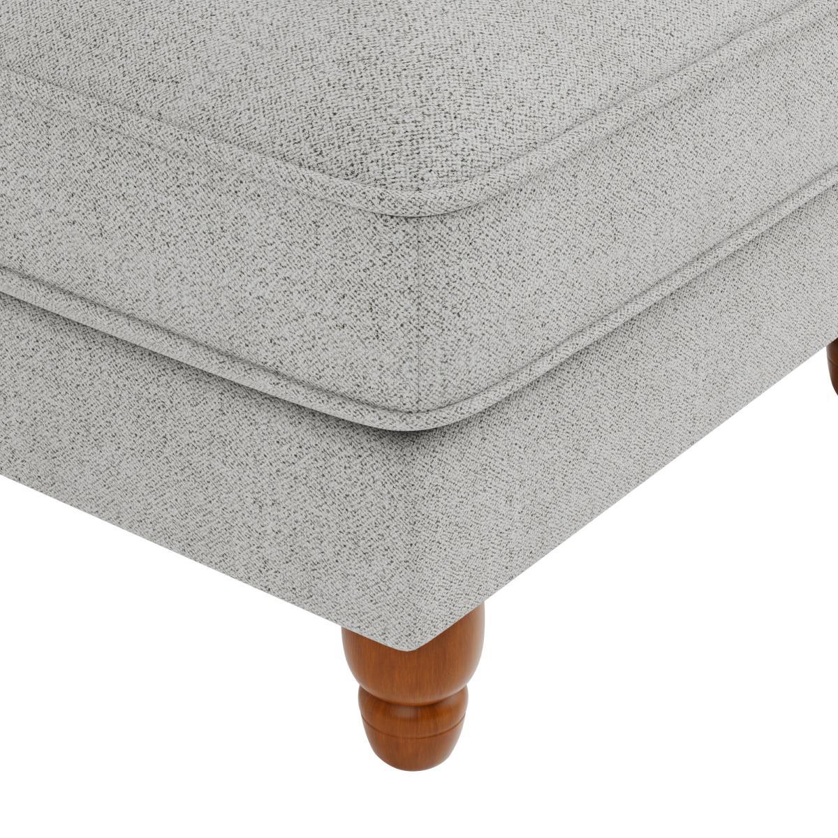 Beatrice Boucle Footstool Light Grey – image 6