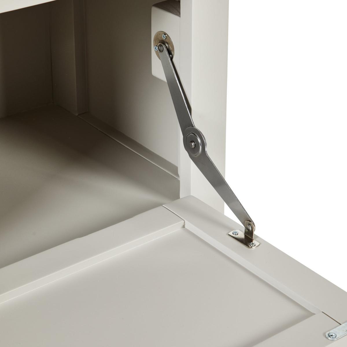Bromley Grey Storage Bench With Cushion Grey – image 8