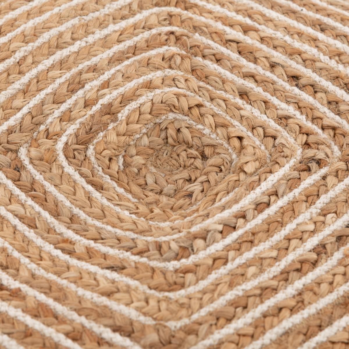 Cotton and Jute Cube Natural – image 3