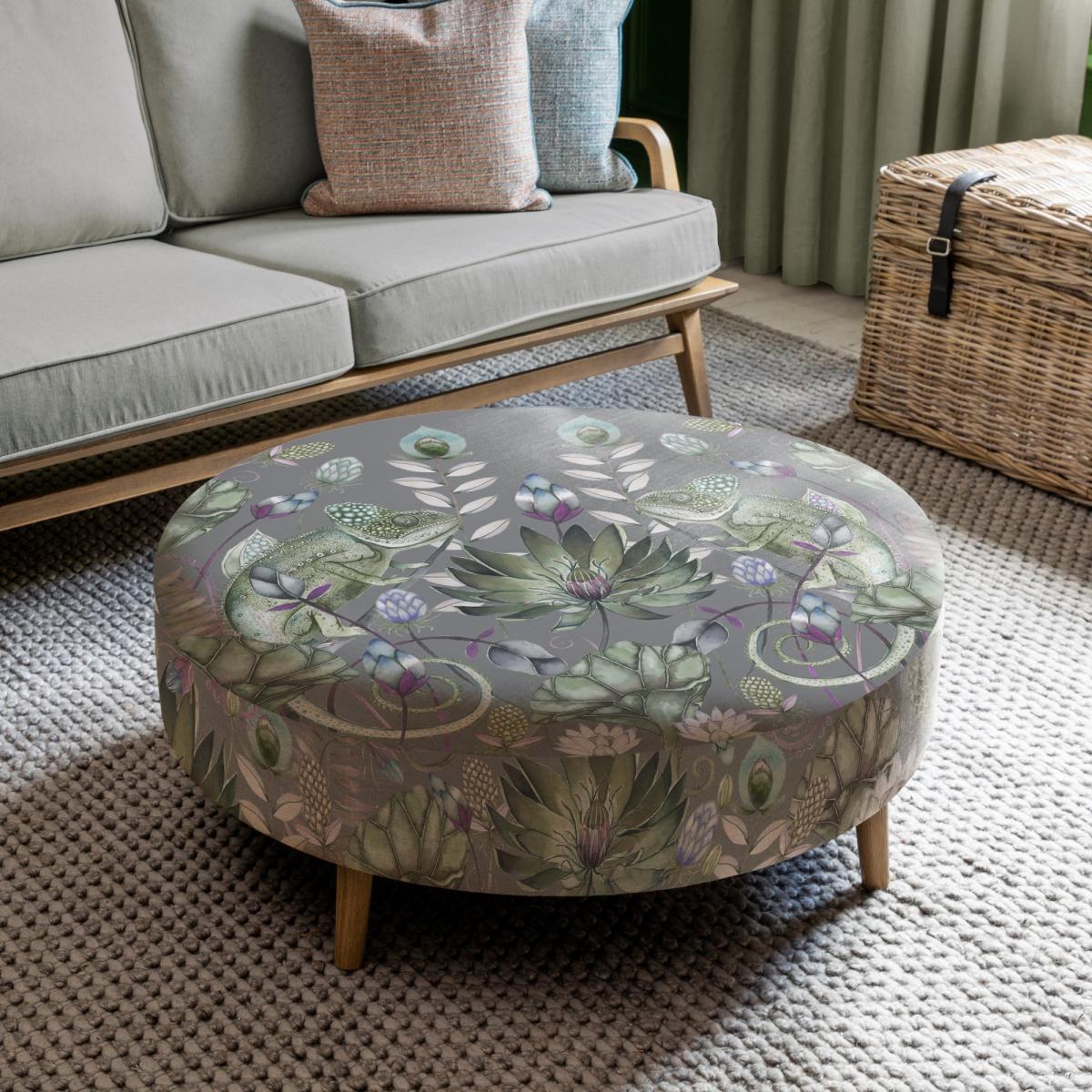 Petra Osawi Footstool Blue – image 1