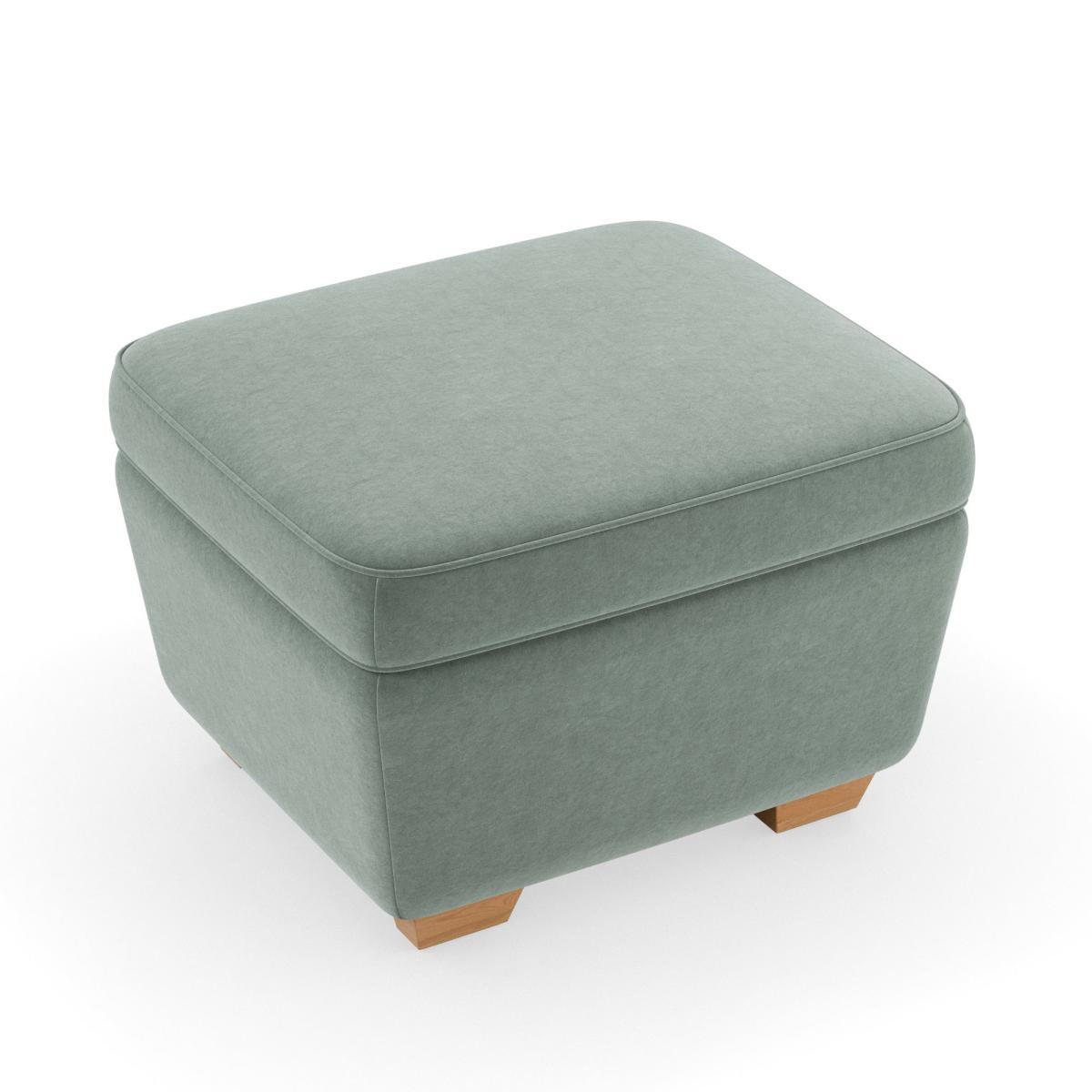 Arundel Luxury Velvet Footstool Luxury Velvet Lilypad – image 2