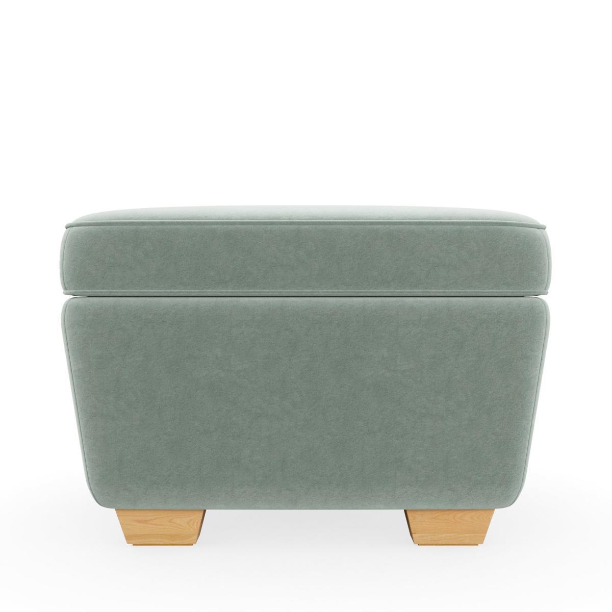Arundel Luxury Velvet Footstool Luxury Velvet Lilypad – image 3
