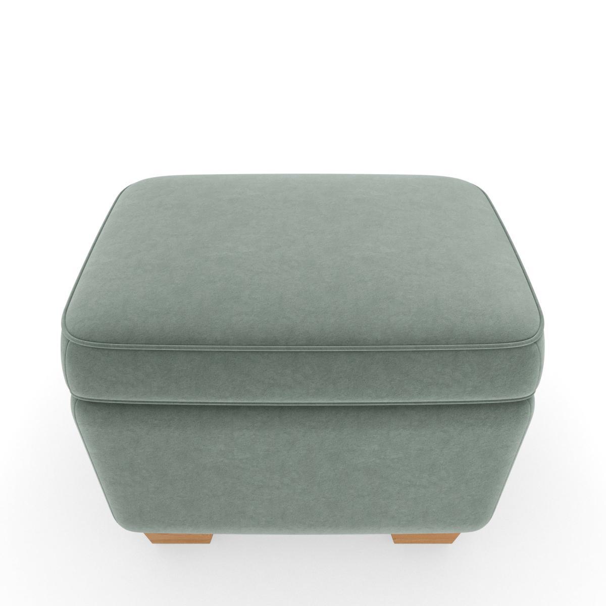 Arundel Luxury Velvet Footstool Luxury Velvet Lilypad – image 4