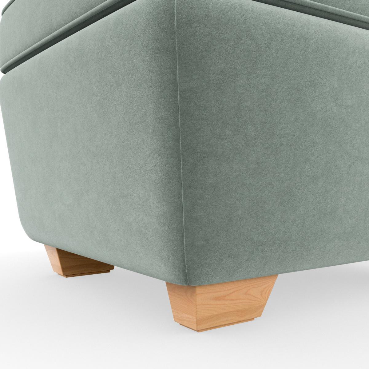 Arundel Luxury Velvet Footstool Luxury Velvet Lilypad – image 5