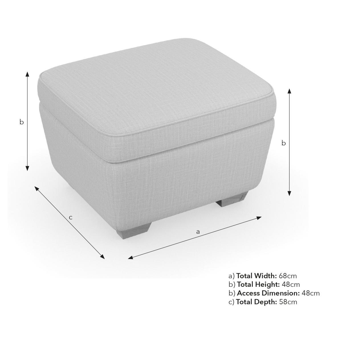 Arundel Luxury Velvet Footstool Luxury Velvet Lilypad – image 9