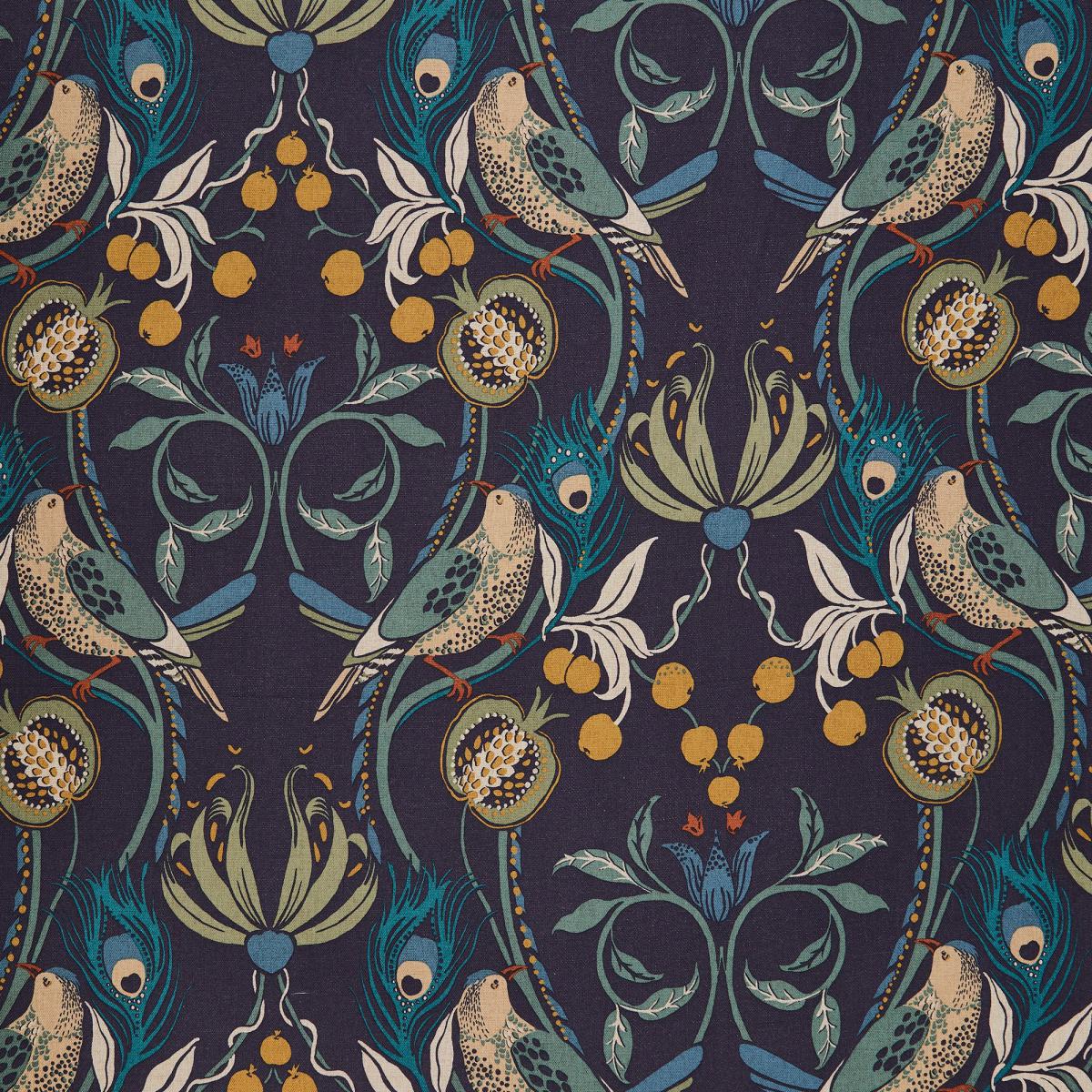 Oswald Navy Havisham Print Footstool With Storage Navy – image 7