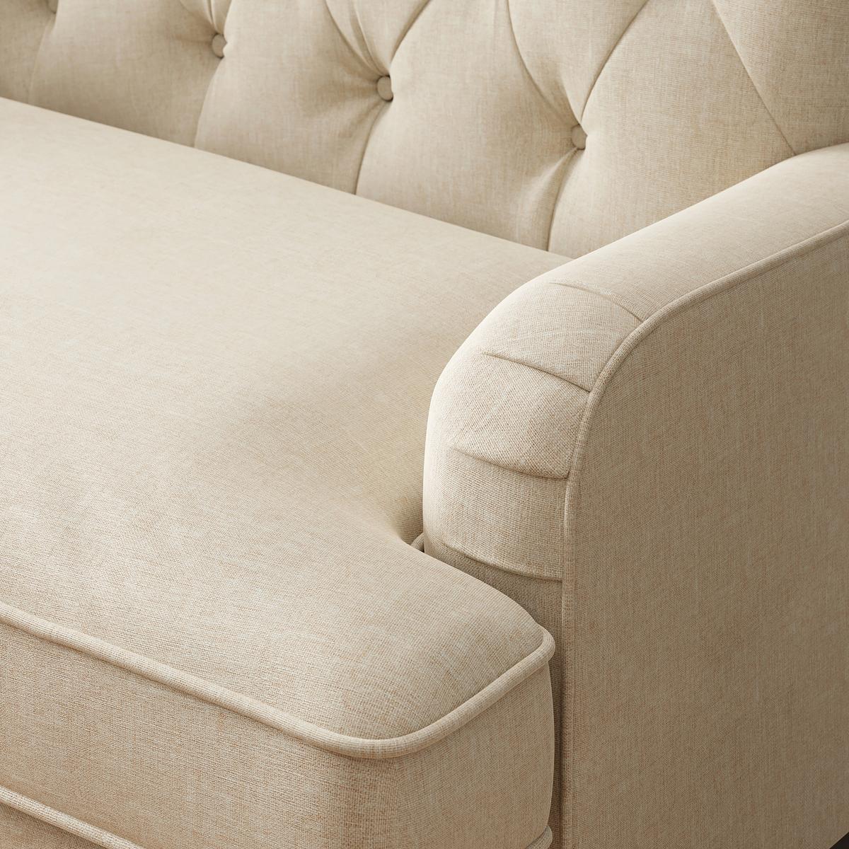 Beatrice Buttoned Luna Snuggle Chair Luna Natural – image 2