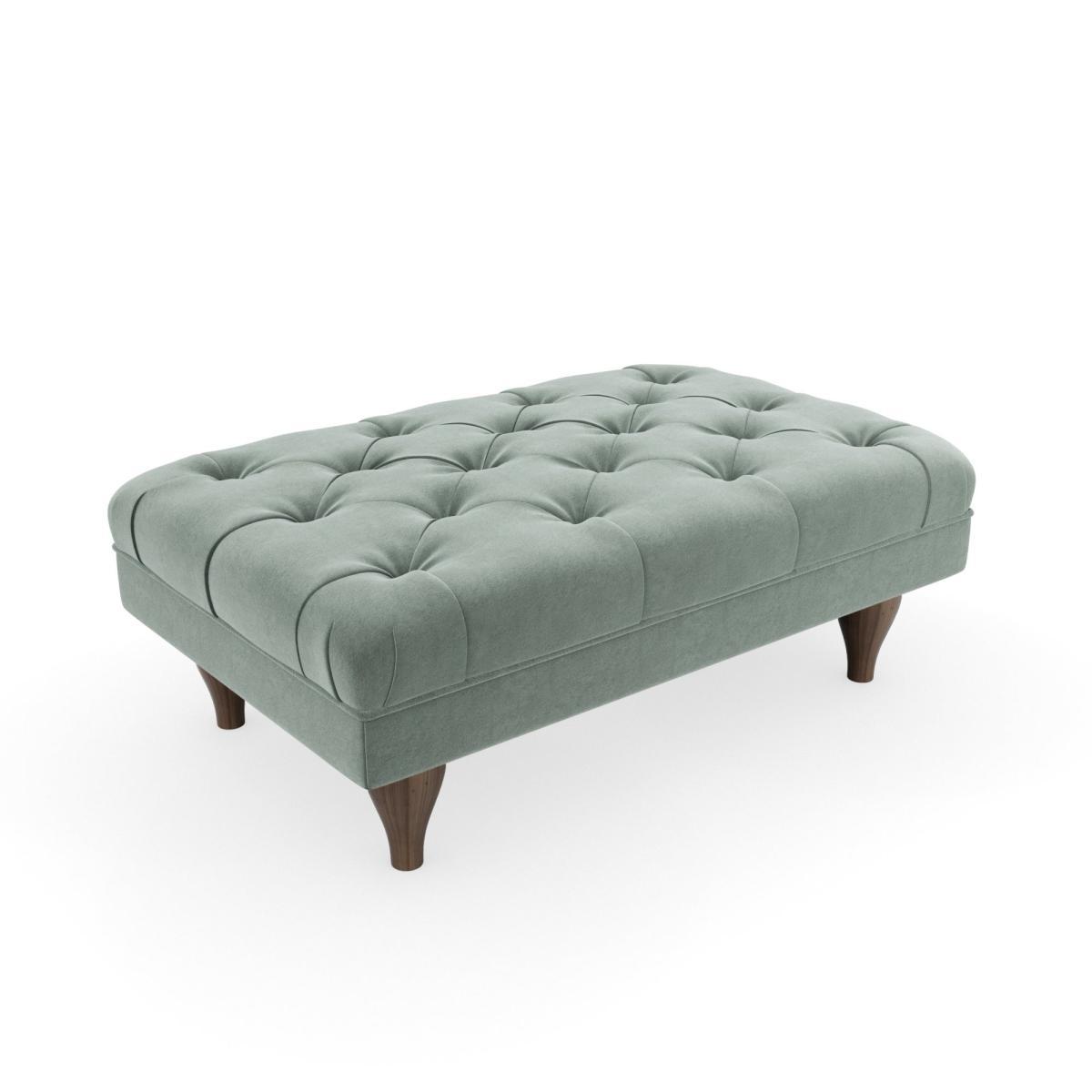 Warwick Luxury Velvet Footstool Luxury Velvet Lilypad – image 2