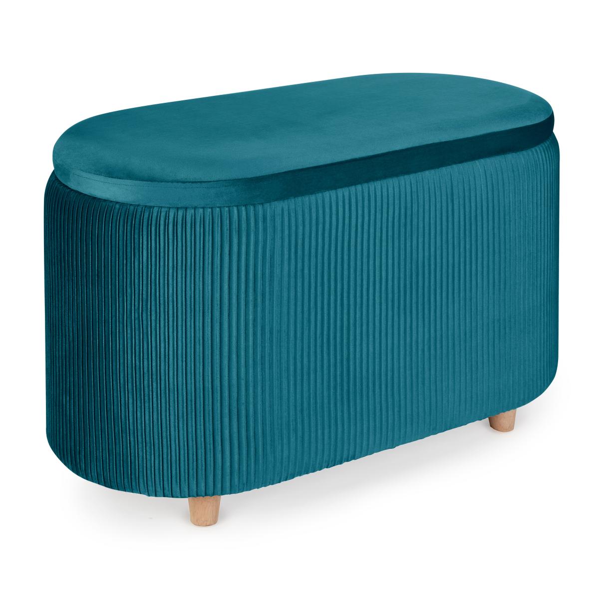 Florence Velvet Ottoman Green – image 6