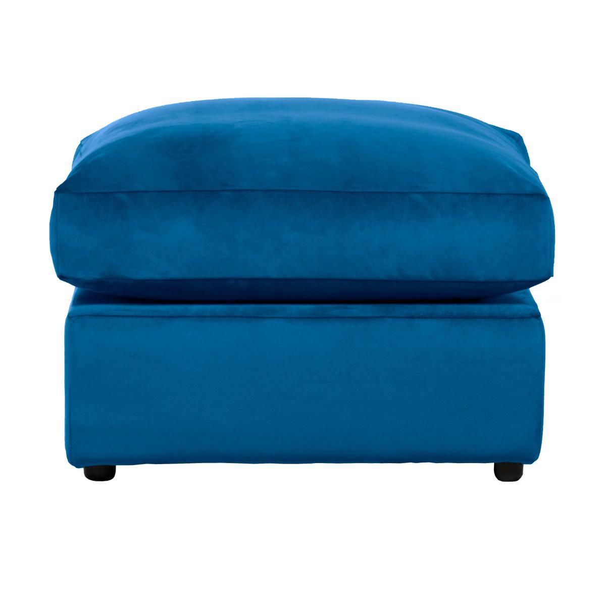 Blake Velvet Footstool Royal Blue – image 2