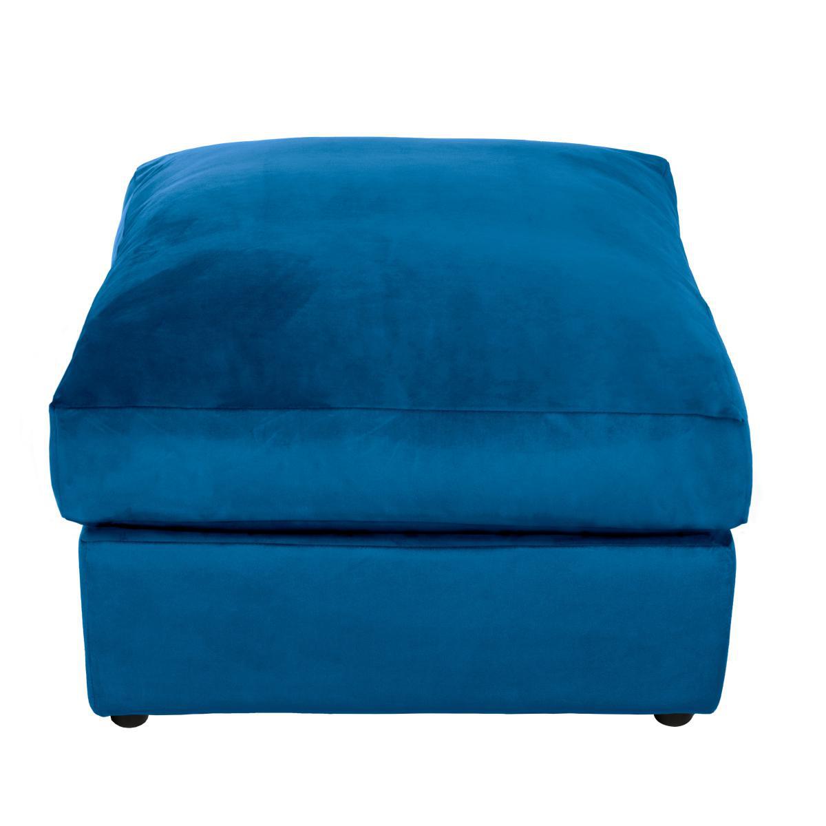 Blake Velvet Footstool Royal Blue – image 4