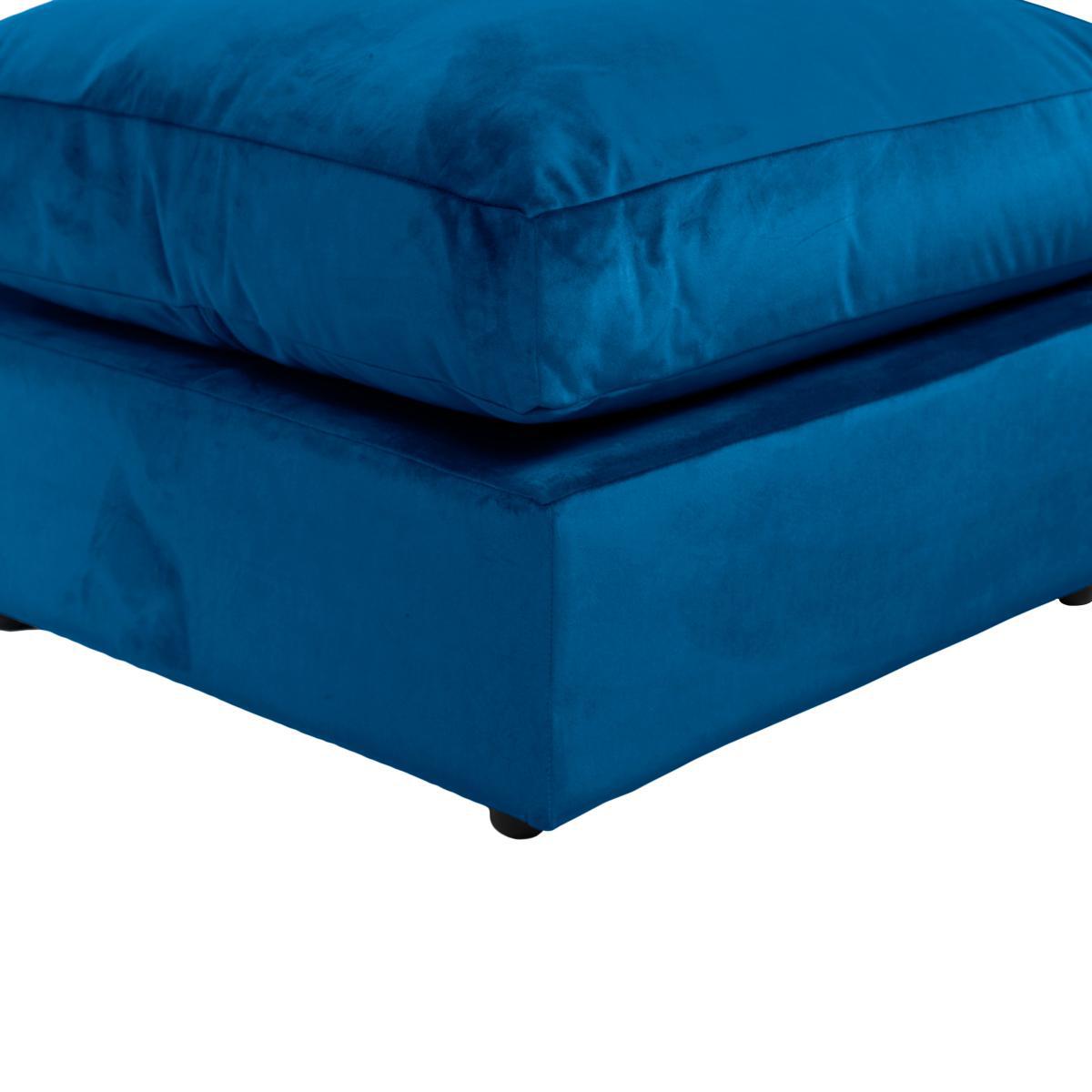 Blake Velvet Footstool Royal Blue – image 6