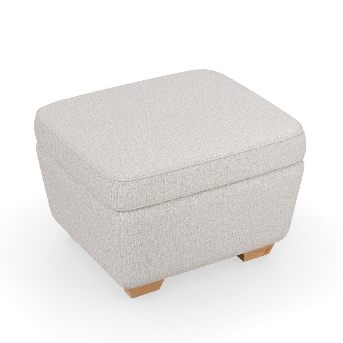 Arundel Textured Weave Footstool Textured Weave Sandstone – image 2