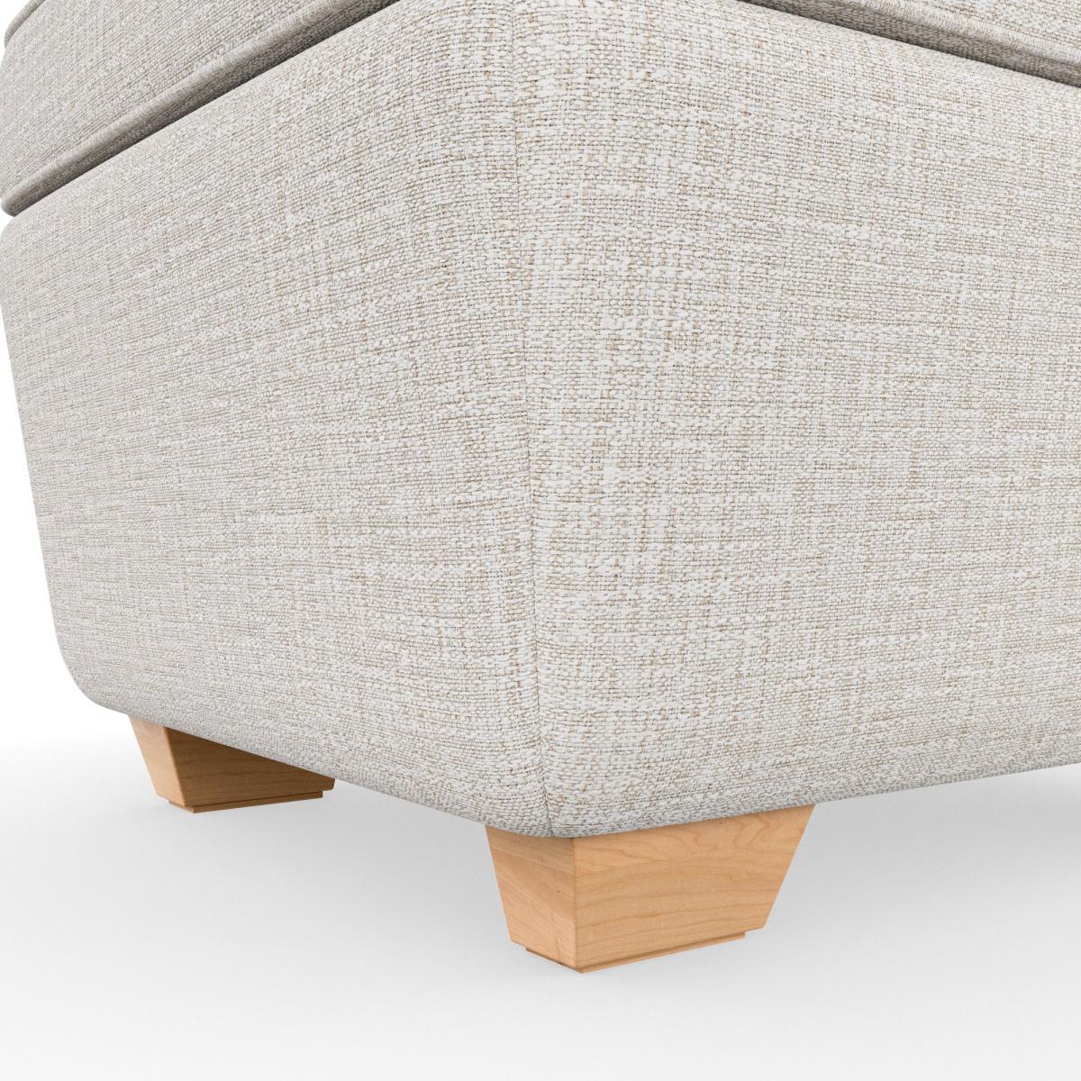 Arundel Textured Weave Footstool Textured Weave Sandstone – image 7