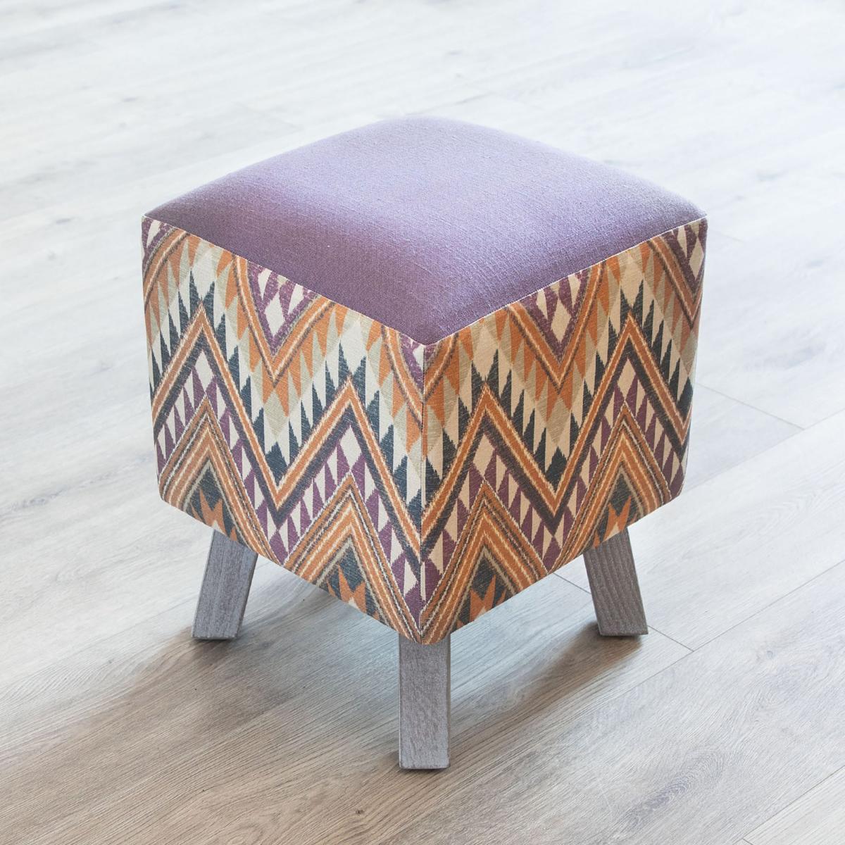 Toby Sandoval Footstool Purple – image 2