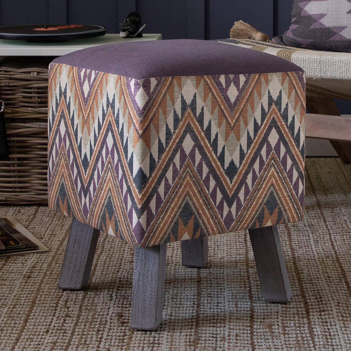 Toby Sandoval Footstool Purple – image 1