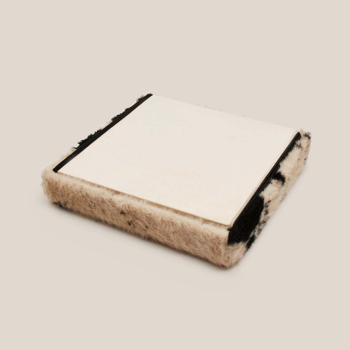 Cow Hide Foldable Storage Cube MultiColoured – image 4