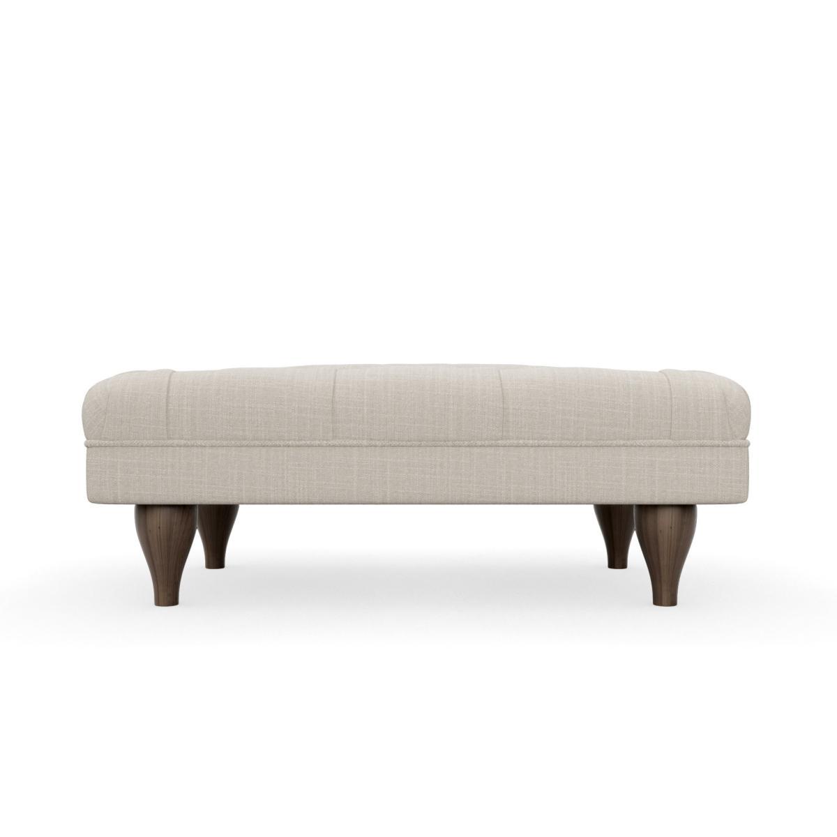 Warwick Slub Cotton Blend Footstool Slub Cotton Sandstone – image 3