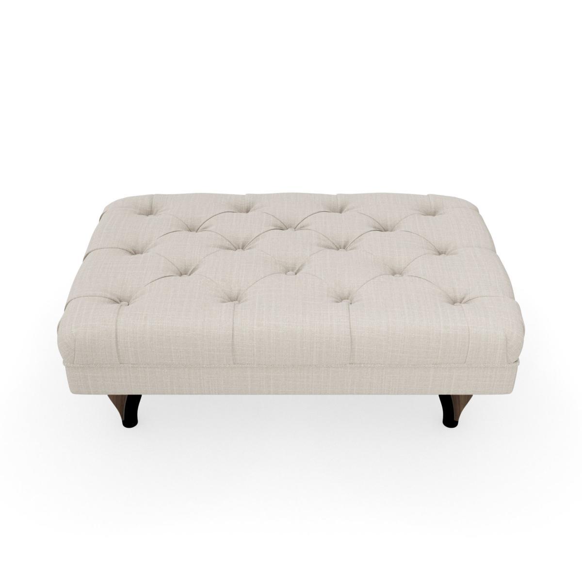 Warwick Slub Cotton Blend Footstool Slub Cotton Sandstone – image 4