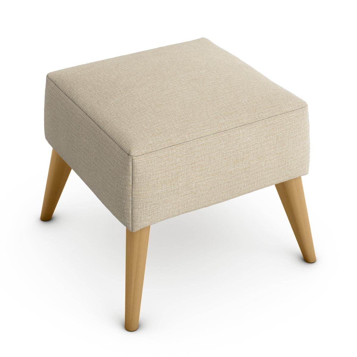 Marlow Textured Weave Footstool Textured Weave Honey – image 2