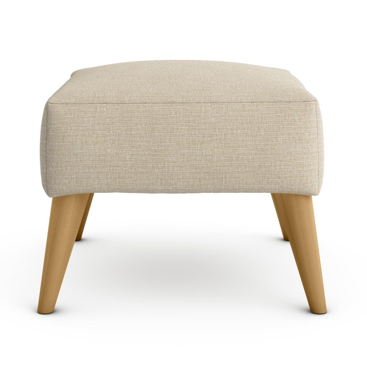 Marlow Textured Weave Footstool Textured Weave Honey – image 3