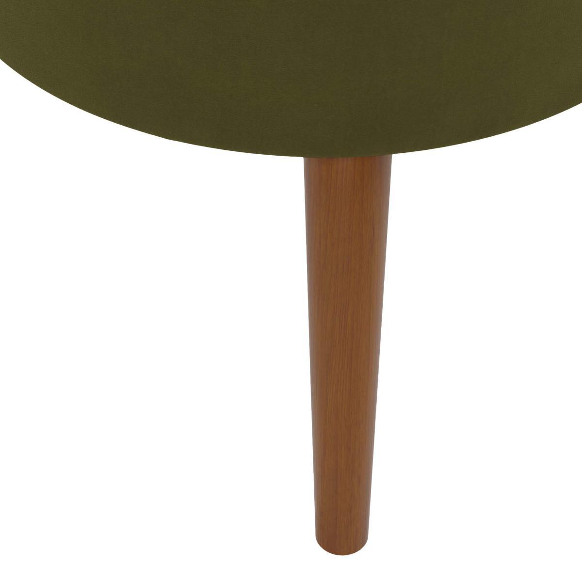 Eliza Velvet Storage Footstool Olive (Green) – image 4