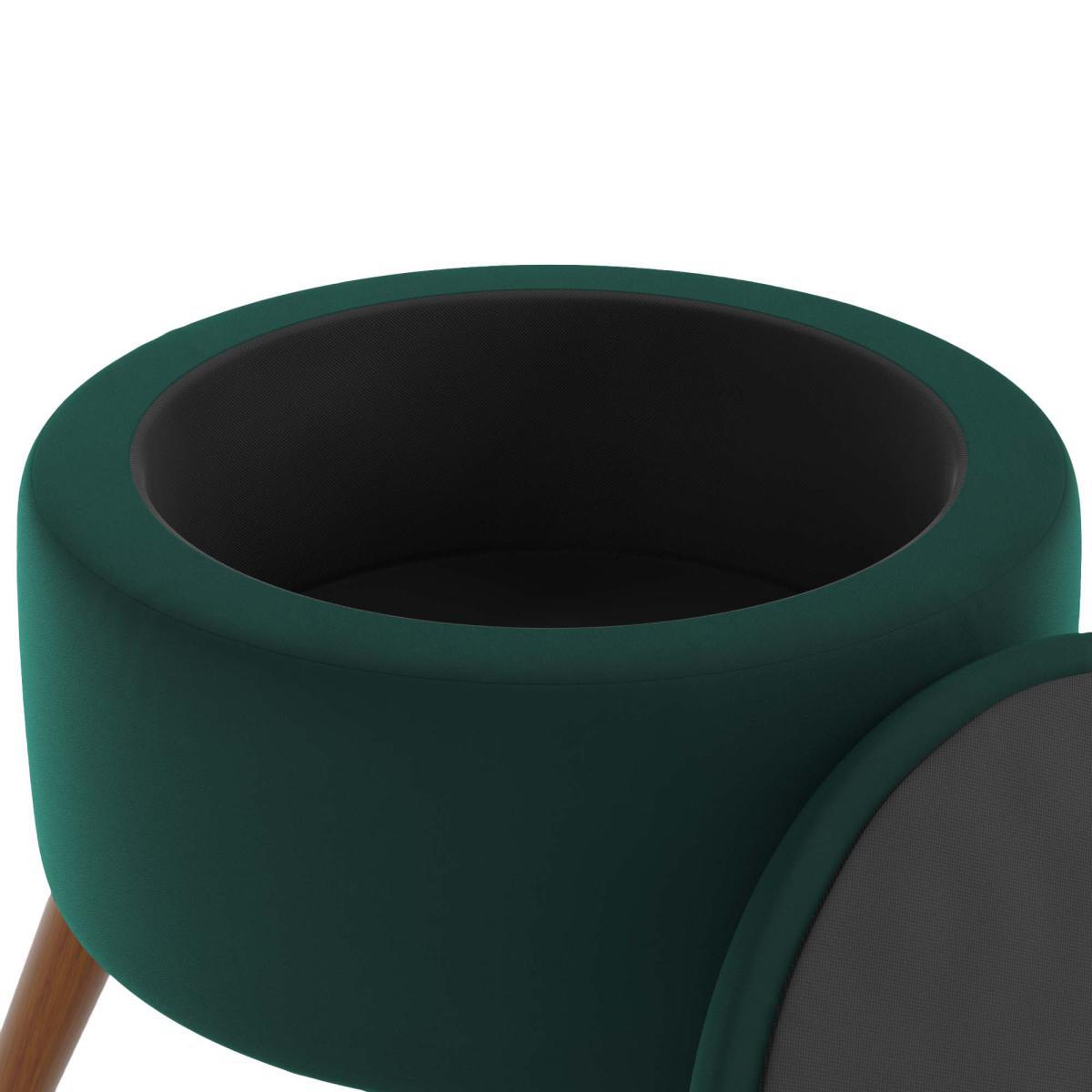 Eliza Velvet Storage Footstool Bottle (Green) – image 6
