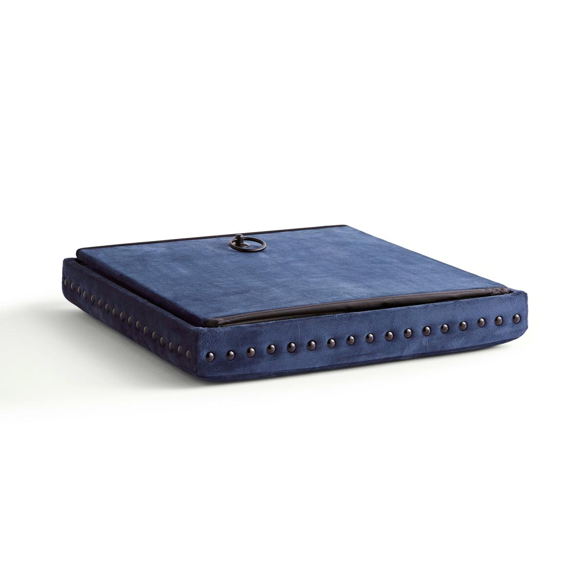 Luxe Traveller Navy Velvet Cube Navy Blue – image 6
