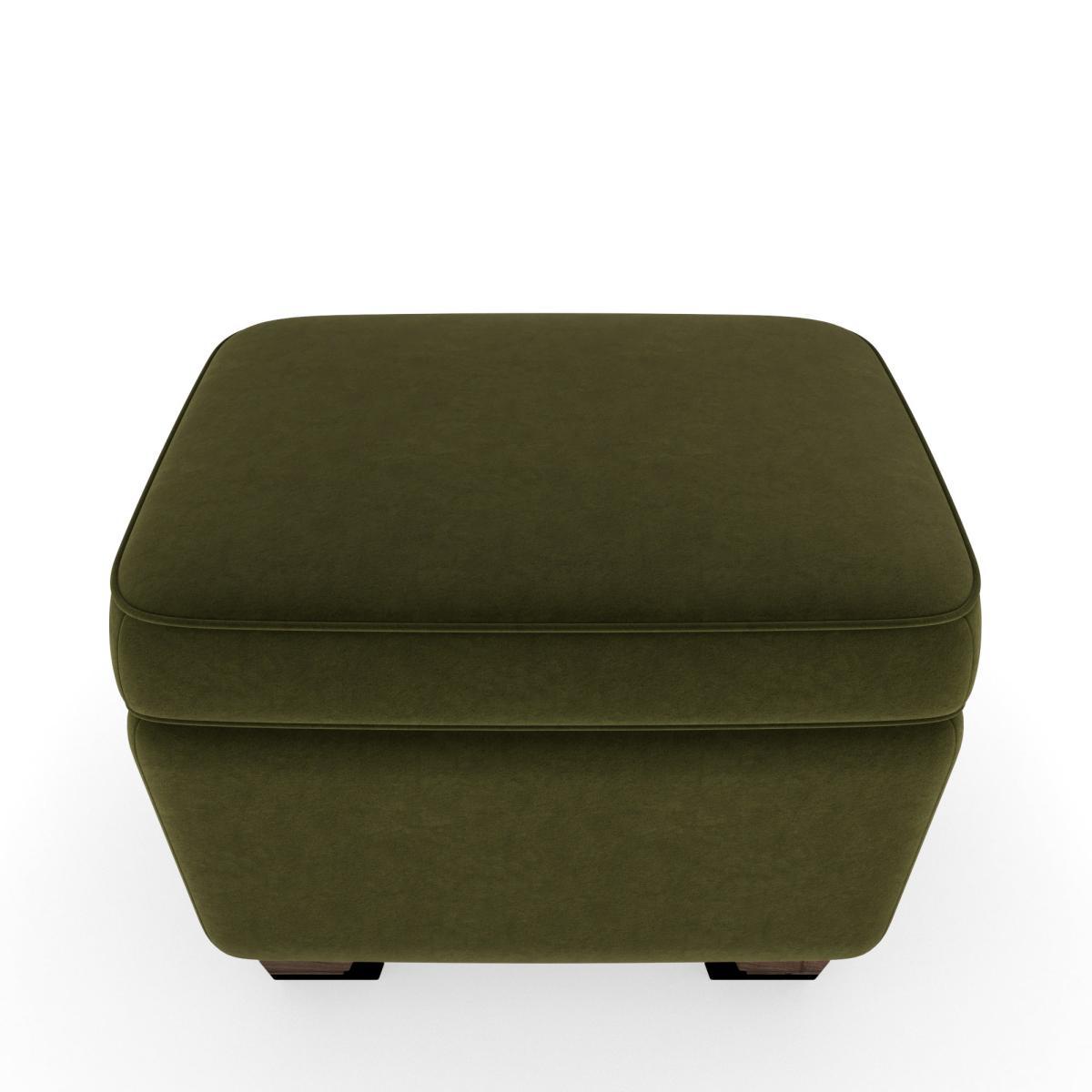 Arundel Luxury Velvet Footstool Luxury Velvet Olive – image 4