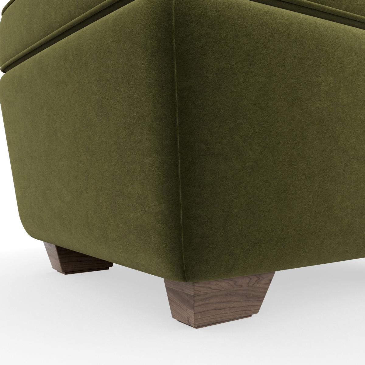 Arundel Luxury Velvet Footstool Luxury Velvet Olive – image 5