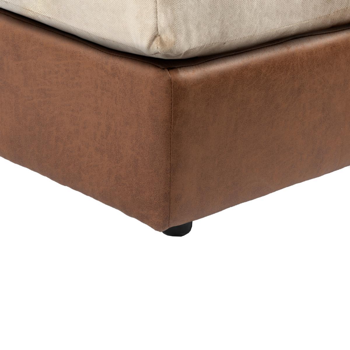 Blake Fabric Combo Footstool Tan (Brown) – image 5