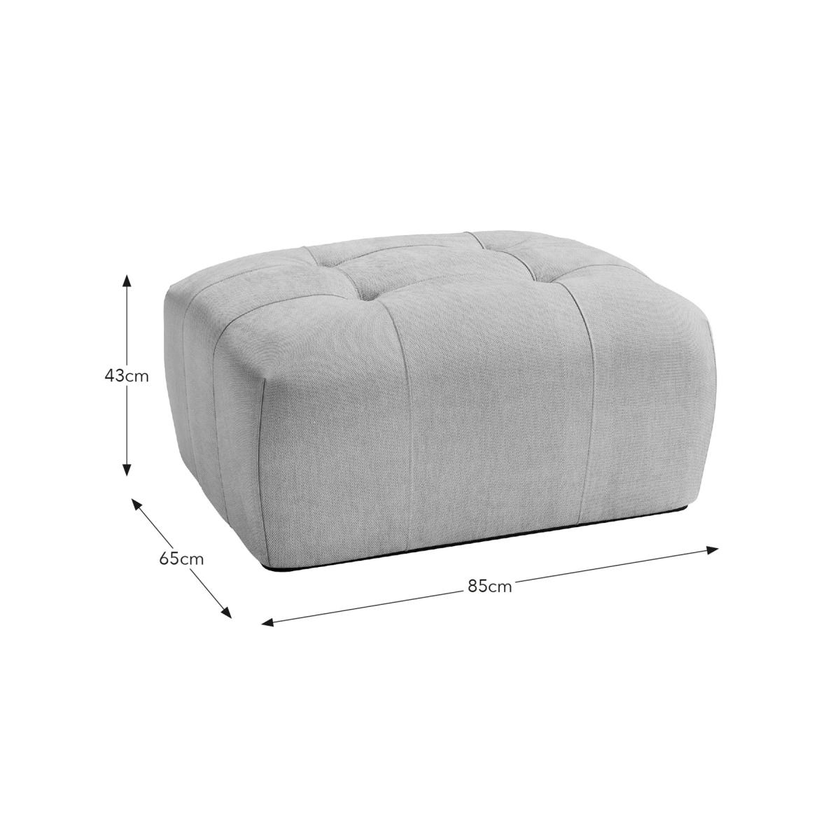 Squish Tonal Chenille Foostool Natural – image 7