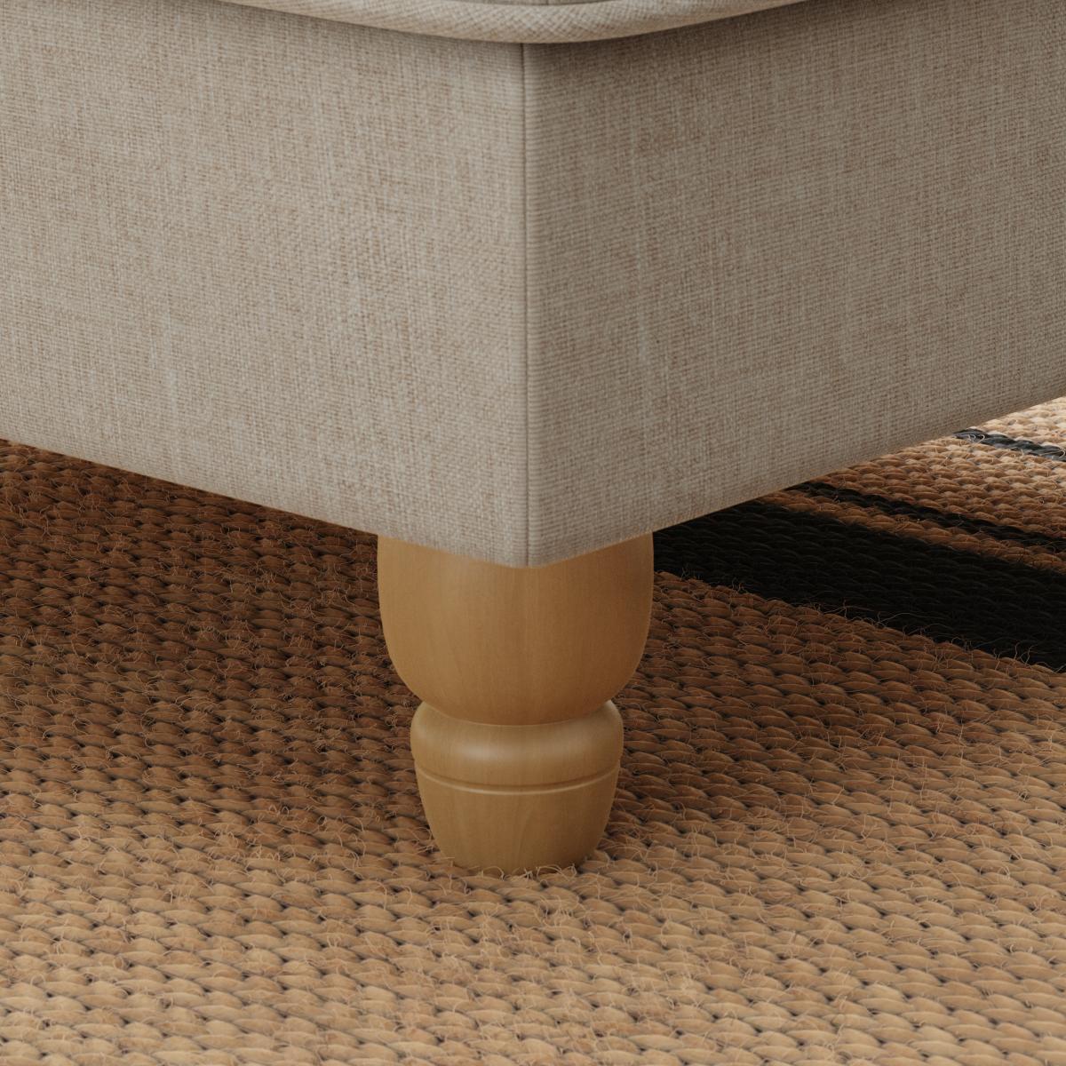 Beatrice Fabric Large Storage Footstool Luna Natural – image 3