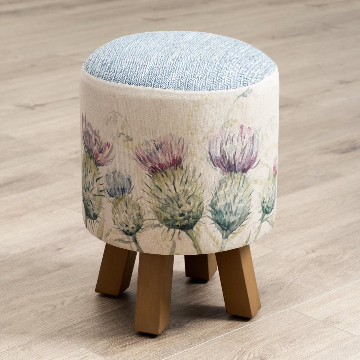 Monty Fabric Footstool Monty Thistle Glen – image 2