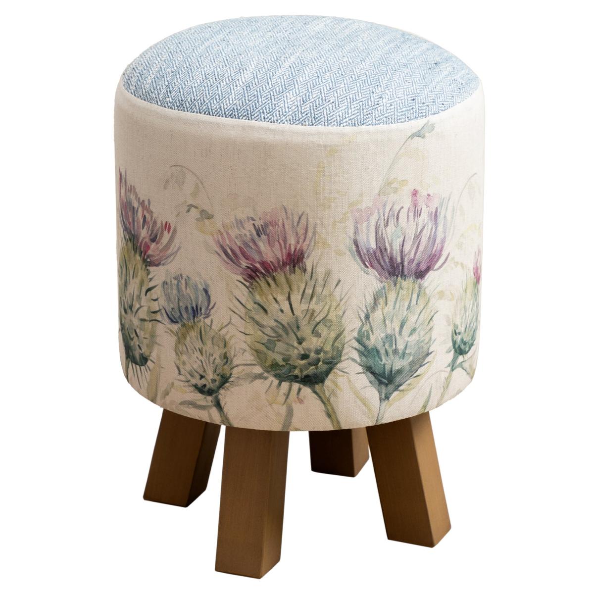 Monty Fabric Footstool Monty Thistle Glen – image 3
