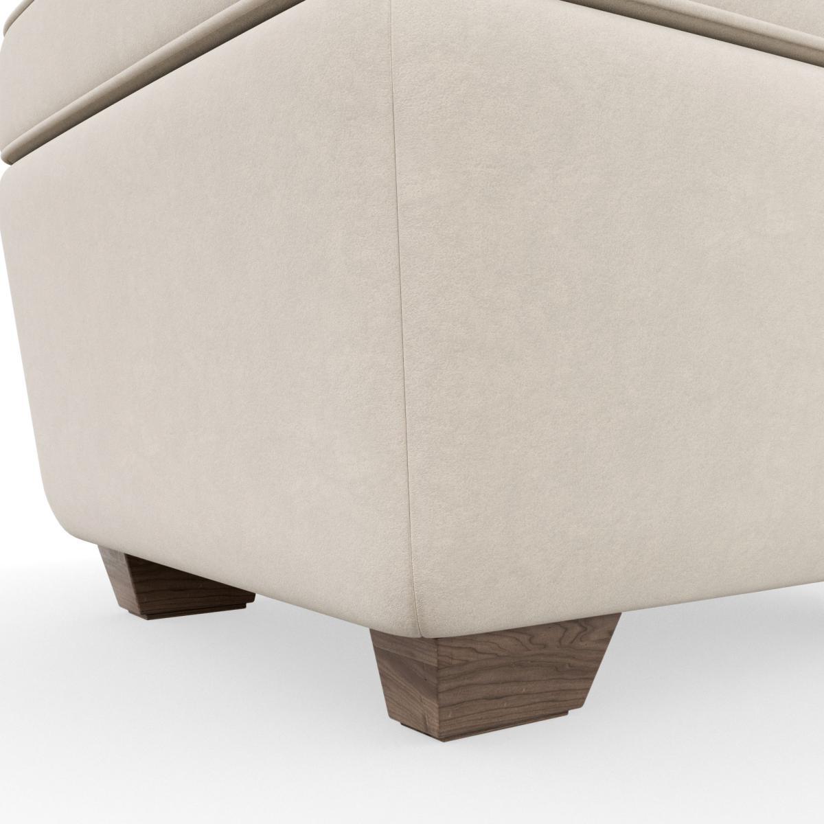 Arundel Luxury Velvet Footstool Luxury Velvet Natural – image 5