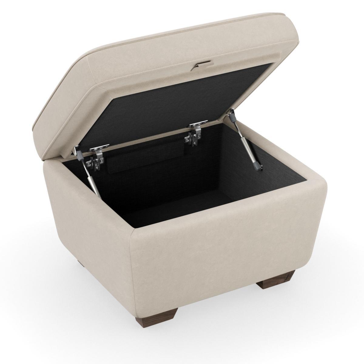 Arundel Luxury Velvet Footstool Luxury Velvet Natural – image 6