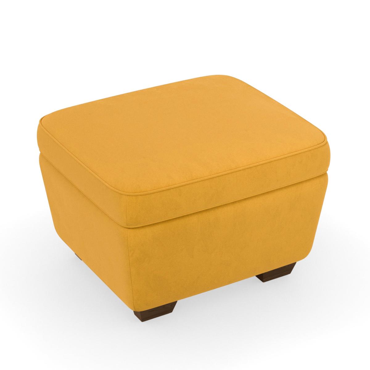 Arundel Luxury Velvet Footstool Luxury Velvet Old Gold – image 2