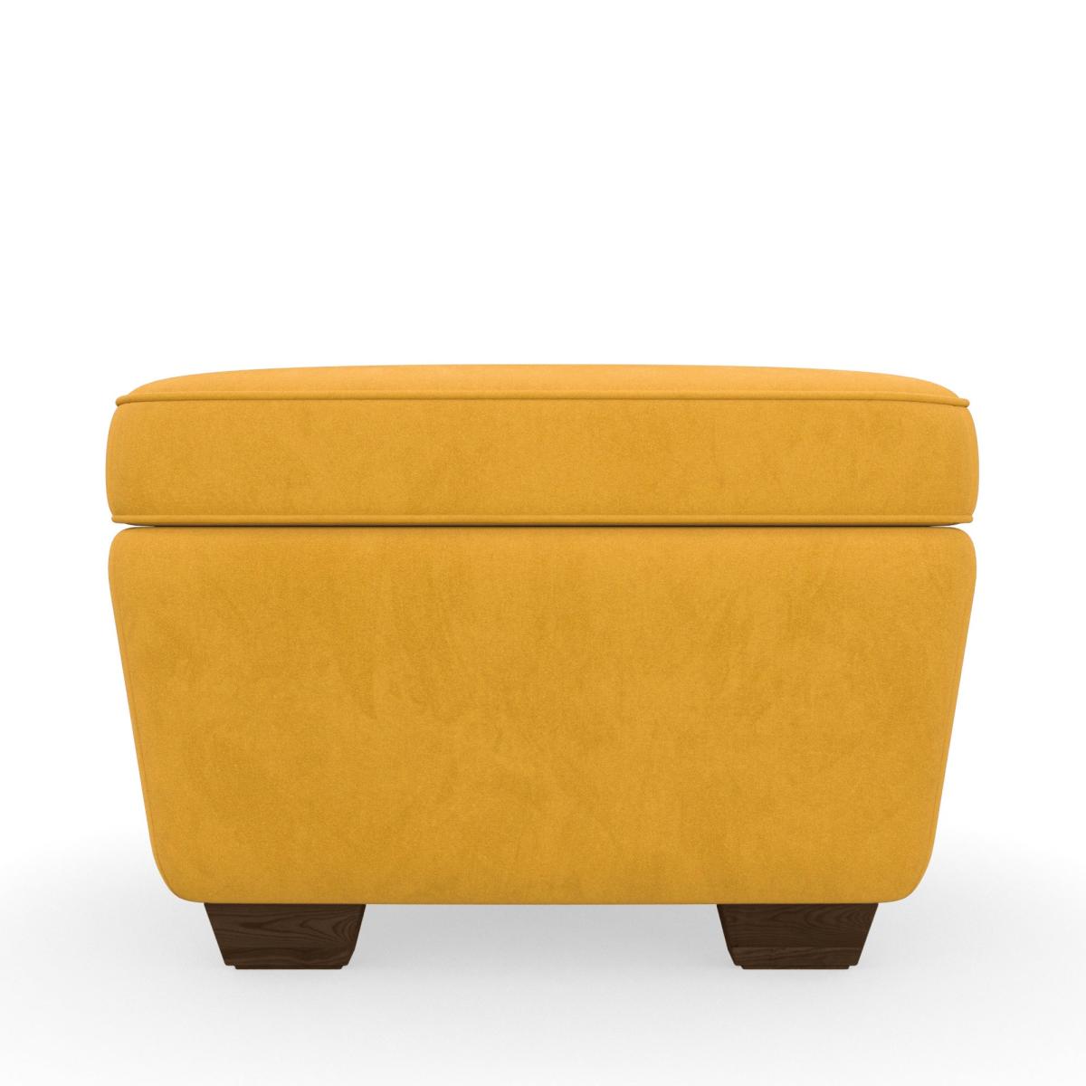 Arundel Luxury Velvet Footstool Luxury Velvet Old Gold – image 3