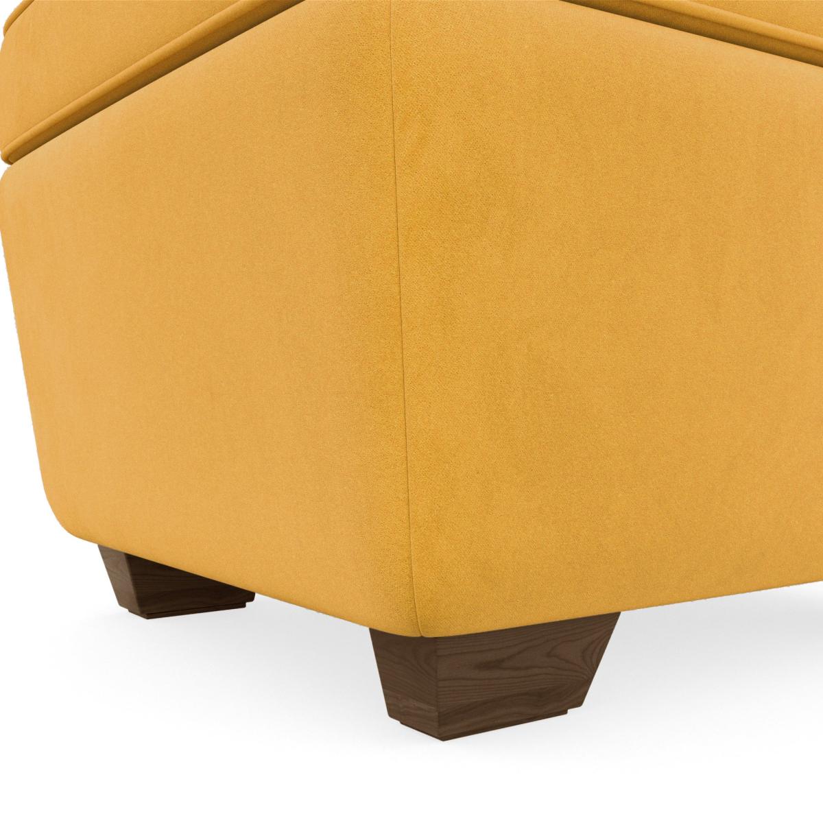 Arundel Luxury Velvet Footstool Luxury Velvet Old Gold – image 5