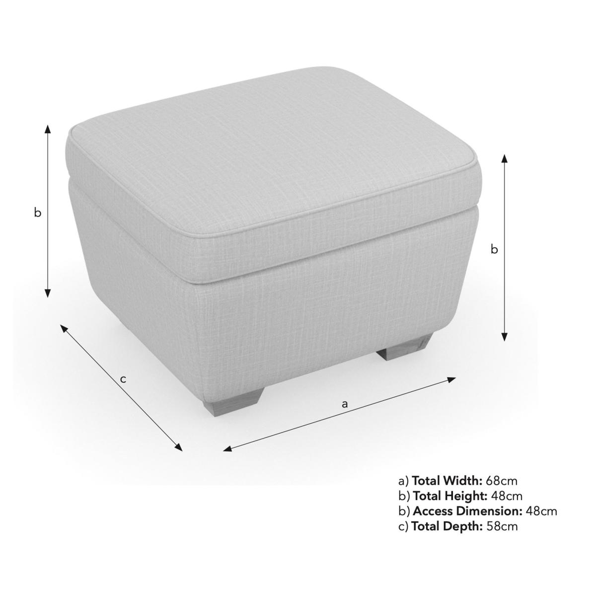 Arundel Luxury Velvet Footstool Luxury Velvet Old Gold – image 9